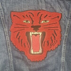 Polo Ralph Lauren Denim Jacket RL Tigers Champ 67 Size Small $80obo